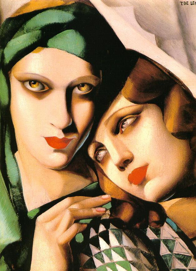 le turban vert 1930 contemporain Tamara de Lempicka Peintures à l'huile